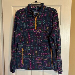 Chubbies The Chilly Vibe men’s blue pullover fleece sweater size medium